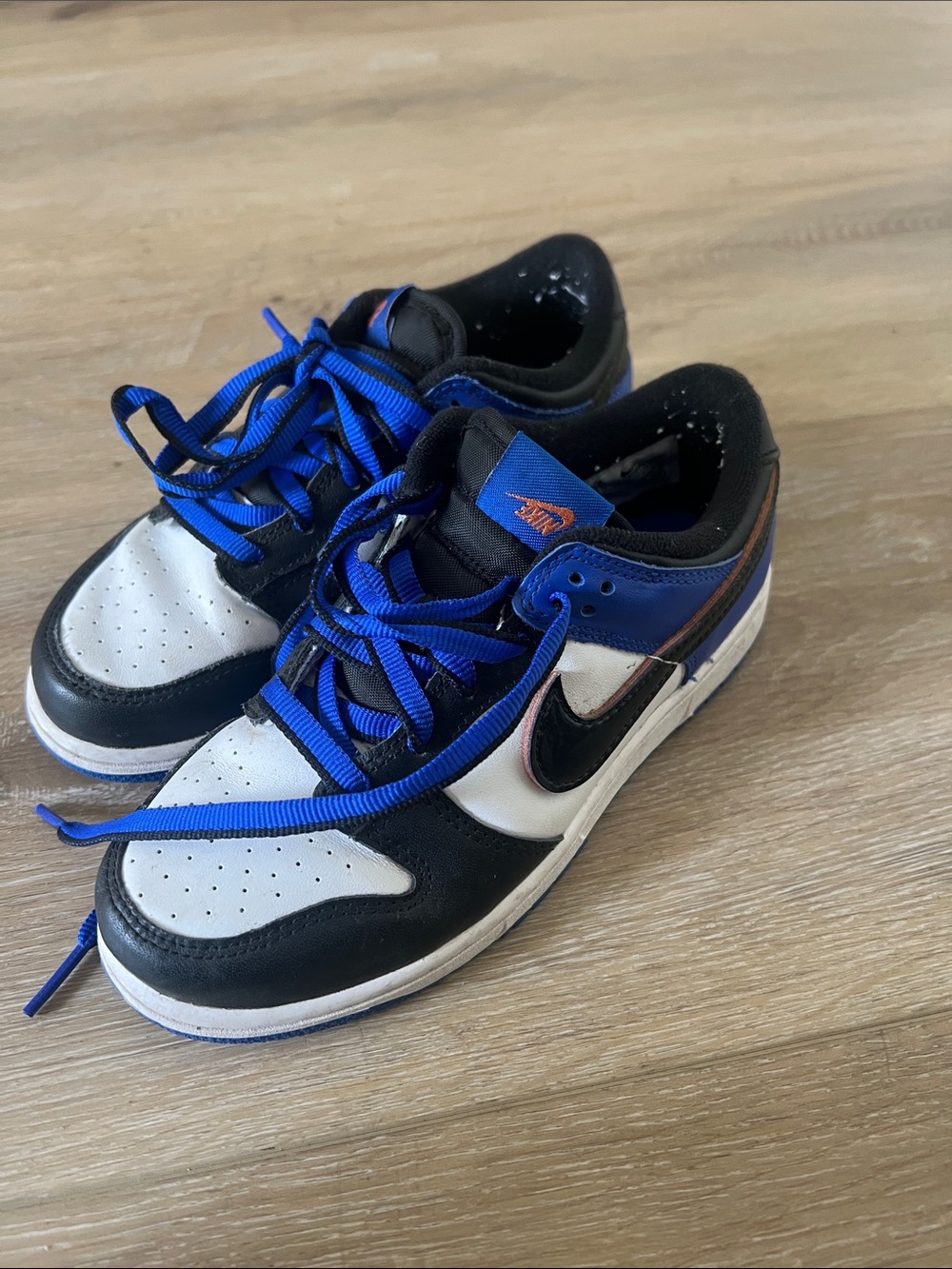 Nike Dunk Low GS Black Toe Racer Blue 2.5 Y